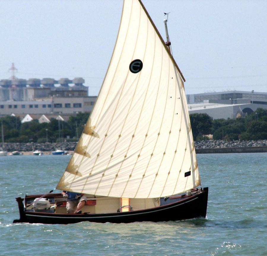 Ebihen 16, standing lug rig, strip planked